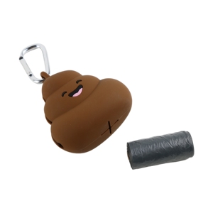 Porte-sac à déjections pour animaux de compagnie avec mousqueton, design original, taille standard, en mélamine - Product Image 1