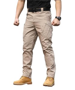 SANGLASPORTS IX7 Classic Tactical <b>Waterproof</b> Canvas Men's Work Safety <b>Trousers</b> Multi-Pockets Casual Cargo Pants Elastic Pants - Product Image 1