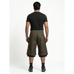 Shorts de randonnée en toile cirée robuste, personnalisés, de marque OEM, style utilitaire urbain, cargo, streetwear, taille oversize - Product Image 2