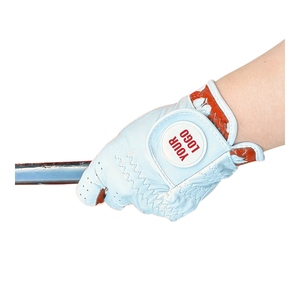Gants de golf pour hommes personnalisés avec logo d'usine, motif imprimé, cuir Cabretta de qualité supérieure, main gauche, doux, respirants, antidérapants, gants de sport VN - Product Image 3