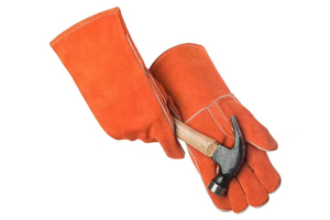 Heavy Duty Construction Leather Welding <b>Gloves</b> Heat Fire Resistant Palm Reinforcements Welder <b>Gloves</b> Industry Safety Work <b>Gloves</b> - Product Image 3
