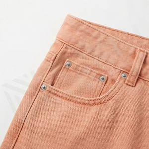 กางเกงยีนส์ขาสั้นพิมพ์ลายวินเทจพรีเมียมสั่งทำขายส่งสำหรับผู้ชาย สไตล์ลำลองแนวสตรีทแฟชั่น คุณภาพสูง - Product Image 5