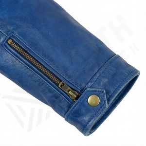 Chaqueta de Motociclista de Piel de Oveja para Hombre, de Alta Calidad, Cuero Genuino, Estilo Casual, para Motociclismo, Protección, Color Personalizado - Product Image 6