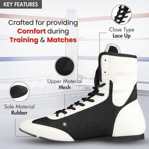 Chaussures de boxe Premium Comfort avec semelle anti-traces et confortables pour l'entraînement en salle - Product Image 4