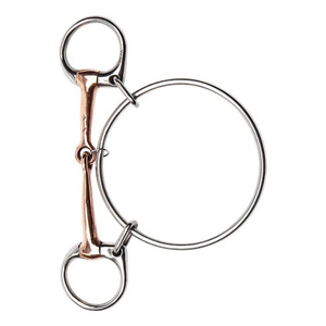 Mors de cheval sur mesure en cuivre avec embout en acier inoxydable de précision 13 mm, anneaux de 45 mm, confort et haute qualité - Product Image 3