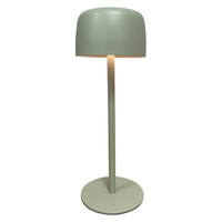Lampe de table portable à LED sans fil rechargeable au design moderne en ABS pour hôtel, couleur rouge, commande tactile et intensité réglable