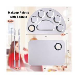 Espátula Profesional de Metal para Maquillaje, Espátula Cosmética de Acero de Una Sola Cara para Mezclar Maquillaje - Product Image 2