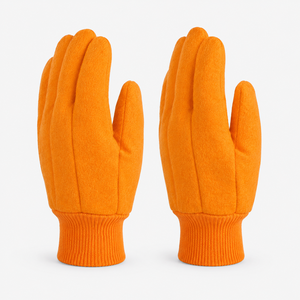 Gants en coton antidérapants résistants à la chaleur avec texture grainée, tissu doux et respirant, ajustement confortable pour travaux légers - Product Image 6