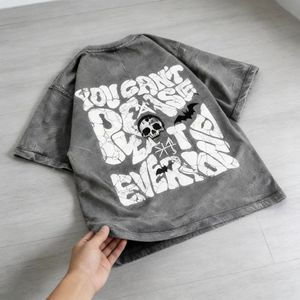 Camiseta de Hombre Personalizada de Alta Calidad, Estilo Urbano, Impresión DTG, Algodón Lavado Vintage, Corte Holgado - Product Image 1