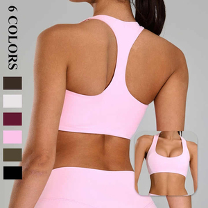 Women's Racerback Sports Bra Breathable Performance Bra for Yoga Gym Running Fitness Custom Logo Wholesale Supplier - Product Image 6