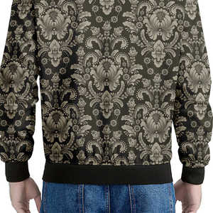 OEM Custom Full Print Sublimation Winter Warm <b>Men's</b> Puffer <b>Jacket</b> Reversible Double-Sided Thickened Bomber <b>Jacket</b> for <b>Men</b> - Product Image 4