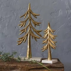 Luxury Metal <b>Christmas</b> <b>Tree</b> <b>Table</b> Top Decor Modern Holiday Centerpiece for Home and Office Display - Product Image 3