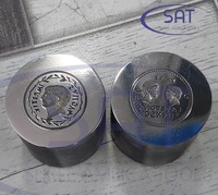 SAT Jewelry Matrices de frappe personnalisées double face pour la fabrication de pièces de monnaie, avec matrices de pièces de monnaie doublement polies, pour Malaisie, Australie, États-Unis, Suriname, Pérou