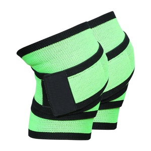 Enveloppes de genou robustes de conception personnalisée, enveloppes de genou de force pour l'entraînement de levage de puissance, sangles de genou pour le soutien des Squats d'haltérophilie - Product Image 1