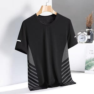 Camiseta Deportiva de Manga Corta para Hombre, Diseño Personalizado con Logotipo OEM, Secado Rápido, Seda de Hielo, Verano, Corte Regular, 220 Gramos, Lisa - Product Image 4