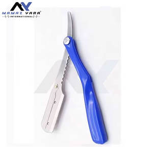 มีดโกนหนวดแบบมืออาชีพ ใบมีดตรง พับได้ ด้ามจับถนัดมือ สำหรับโกนหนวดเครา ตกแต่งหนวด คุณภาพระดับร้านเสริมสวย - Product Image 4