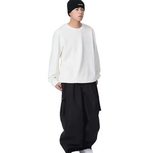 Modern <b>Baggy</b> Unisex <b>Trousers</b> Oversized Wide Leg Relaxed Fit Casual Fashion Pants Lightweight Comfortable Clothing For Everyday - Product Image 3