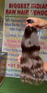 Indian Virgin Human Hair <b>Extensions</b> 150g Raw Unprocessed Machine Double Weft Loose Wave Weft Bundle Natural Color <b>for</b> <b>Braiding</b> - Product Image 2
