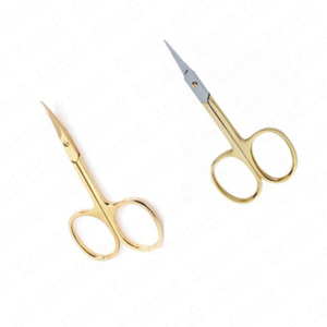 Ciseaux à cuticules professionnels de haute qualité, en acier inoxydable, avec manche doré, pour manucure et soins des ongles, vente en gros - Product Image 6