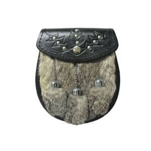 Bolso Sporran de Cuero al por Mayor, Estilo Semi-Vestimentario con Grabado, Último Modelo, para Kilt Escocés, en Venta a Bajo Precio - Product Image 4