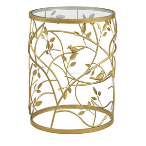 โต๊ะเหล็กกลมโลหะสีทองแบบมัลติฟังก์ชั่นโต๊ะเหล็กกลมสีทองขนาดใหญ่และกิ่งก้าน - Product Image 1