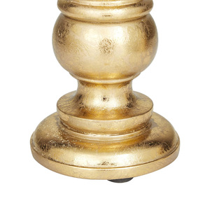 Elegante portavelas de madera de mango con acabado dorado, Juego de 3 soportes de pilar de madera maciza, artículo decorativo al por mayor a precio barato - Product Image 5