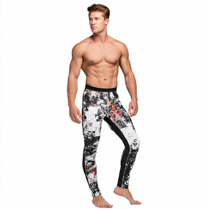 Regal Three <b>Men's</b> Compression Sports Pants <b>Base</b> <b>Layer</b> Polyester/Nylon Water Resistant Basketball Gym Workout Fitness Leggings - Product Image 5