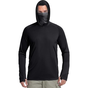 Camiseta de Pesca 2026 Nueva Unisex Amarilla de Manga Larga con Capucha, Protección Solar UPF 50, Transpirable, de Secado Rápido, Anti-UV, Color Sólido - Product Image 6