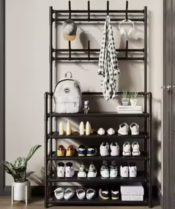 OEM/ODM Vietnam Factory Wholesale Modern Coat <b>Rack</b> Living Room Furniture Multi Layer Storage Shelf Garment Organizer Stand - Product Image 4
