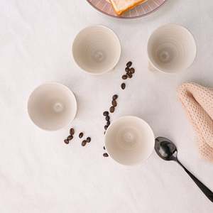 Juego de 4 Tazas Cónicas de Cerámica para Café y Té, Colección The Elements - Product Image 4