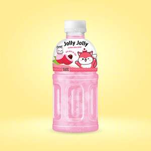 Jolly Jolly Nata De Coco al por Mayor, Botella PET de 320 ml, Muchos Sabores, Jugo de Frutas y Verduras de Vietnam, Diseño y Muestra Gratis - Product Image 3