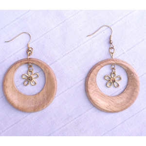 Pendientes de Corazón de Madera para Mujer, Marca AYAANS CREATIONS, Hechos a Mano, Estilo Cristiano, para Bodas, Suministro Directo de Fábrica - Product Image 5