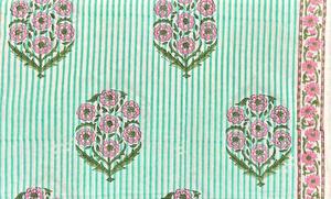 Dernière collection de tissus imprimés à la main à motifs floraux, de haute qualité, pour les fournisseurs en gros, tissu léger en coton d'été, imprimé sur mesure - Product Image 2