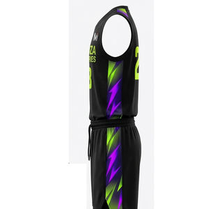 Maillot et short de basket-ball professionnels, uniforme respirant à séchage rapide, vêtements de sport d'équipe MALUZA INDUSTRIES Elite - Product Image 5