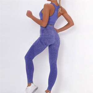 Wholesale Women Yoga Set High Stretch Fitness Workout <b>Activewear</b> <b>Leggings</b> and Sports Bra Perfect for Gym Yoga - Product Image 2