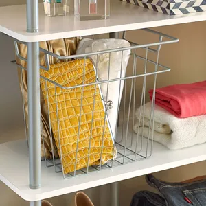 Handmade Iron Storage Basket for Decorative Living Spaces Luxury Decorative Basket for Premium Retail Home Decor StoresClose - Product Image 5