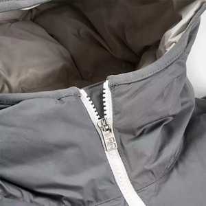 New Arrival Coated Long <b>Thin</b> Front Logo Hooded Puffer <b>Jacket</b> Men's Winter High Quality Windproof & Breathable Puffer <b>Jacket</b> - Product Image 5