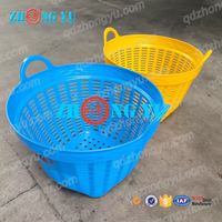 Panier en plastique épaissi pour crevettes, caisse à poisson et durian avec poignée, boîte de rangement polyvalente pour l'aquaculture et l'agriculture