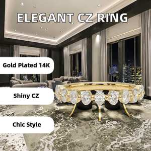 Elegant Women's 925 Sterling Silver Plated Brilliant Cut <b>CZ</b> Prong Cocktail <b>Ring</b> Casual/Sporty Wedding Engagement Party - Product Image 2