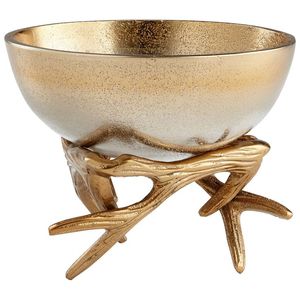 Cuencos de Madera Hechos a Mano de Primera Calidad, Forma Redonda con Borde Decorativo de Cuentas Metálicas para Cocina y Comedor - Product Image 4
