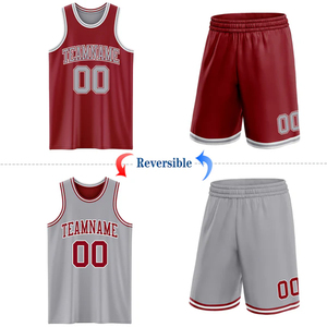 Maillot de basket-ball réversible personnalisé, vêtements de sport d'équipe personnalisés, style USA - Product Image 2