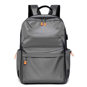 <b>Waterproof</b> Denim Fashion Casual <b>School</b> <b>Backpack</b> with Zipper Customizable Wholesale for Middle & High <b>School</b> Students - Product Image 1