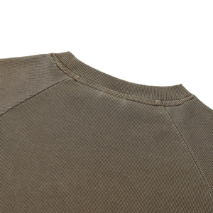 Sweat-shirts à col rond surdimensionnés avec logo personnalisé imprimé, 100% coton, sweat-shirt surdimensionné épais, lavage à l'acide, streetwear - Product Image 6