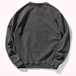 Sudaderas Casuales para Hombre con Lavado Ácido, Corte Regular, Estilo Vintage, Suaves, de Mezcla de Algodón, Cuello Redondo, para Invierno, Venta al Por Mayor - Product Image 5