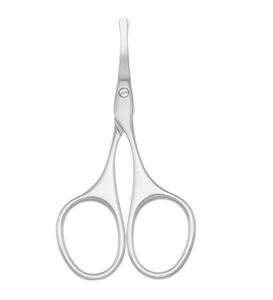 Tijeras Premium para Vello Nasal, Tijeras Profesionales para Recortar el Vello Facial, Punta Redondeada de Seguridad, Herramienta de Cuidado Personal para Hombres y Mujeres - Product Image 1