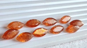 Pierres précieuses naturelles de pierre de soleil facettées en marquise 5x10mm – Achetez maintenant en gros des pierres lâches pour la fabrication de bijoux – Pierre de soleil la plus vendue. - Product Image 4