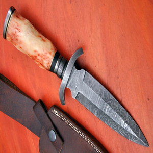 Couteau de chasse d'extérieur à lame fixe, couteau utilitaire pour le camping, la survie, la randonnée et la pêche, en acier inoxydable, vente en gros, fabricant - Product Image 1
