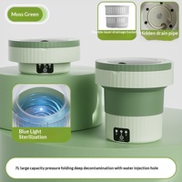Factory Wholesale 7L Portable Folding <strong>Washing</strong> <strong>Machine</strong> Automatic Washer With Compact Design for <strong>Baby</strong> Clothes Underwear and Socks