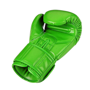 MASGAM SPORTS MS-B2016 Gants de boxe en cuir vert de haute qualité Fermeture à boucle réglable Logo personnalisable - Product Image 5