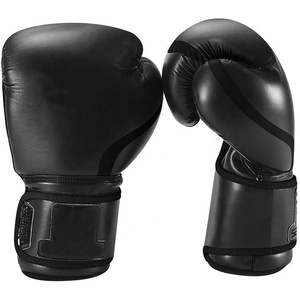 Guantes de boxeo profesionales de fábrica personalizados para hombre Material de cuero PU Característica impermeable - Product Image 5